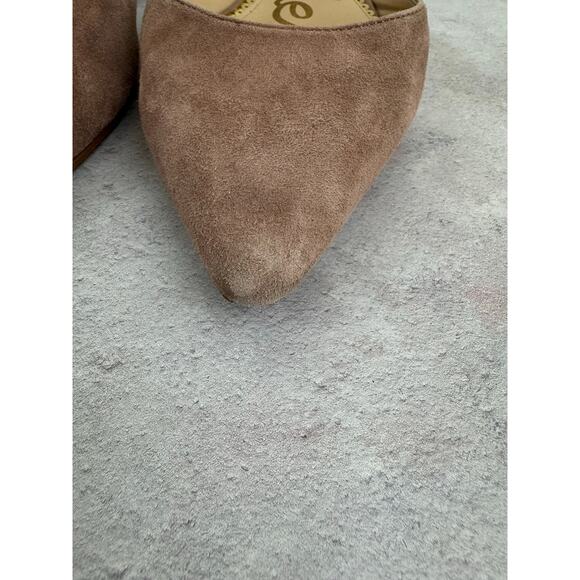 Sam Edelman Rodney D'Orsay Pink Suede Pointed Toe Flats Shoes Size 8.5 - Picture 4 of 12